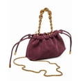 thumbnail image 2 of Dolce Vita Cleo Mini Suede Drawstring Bag, Red, 2 of 3