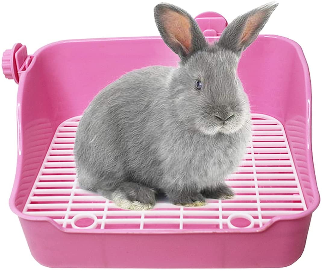 Small Animal Corner Litter Toilet Pan Tray Rabbit Hamster Guinea Pig Gerbil D 