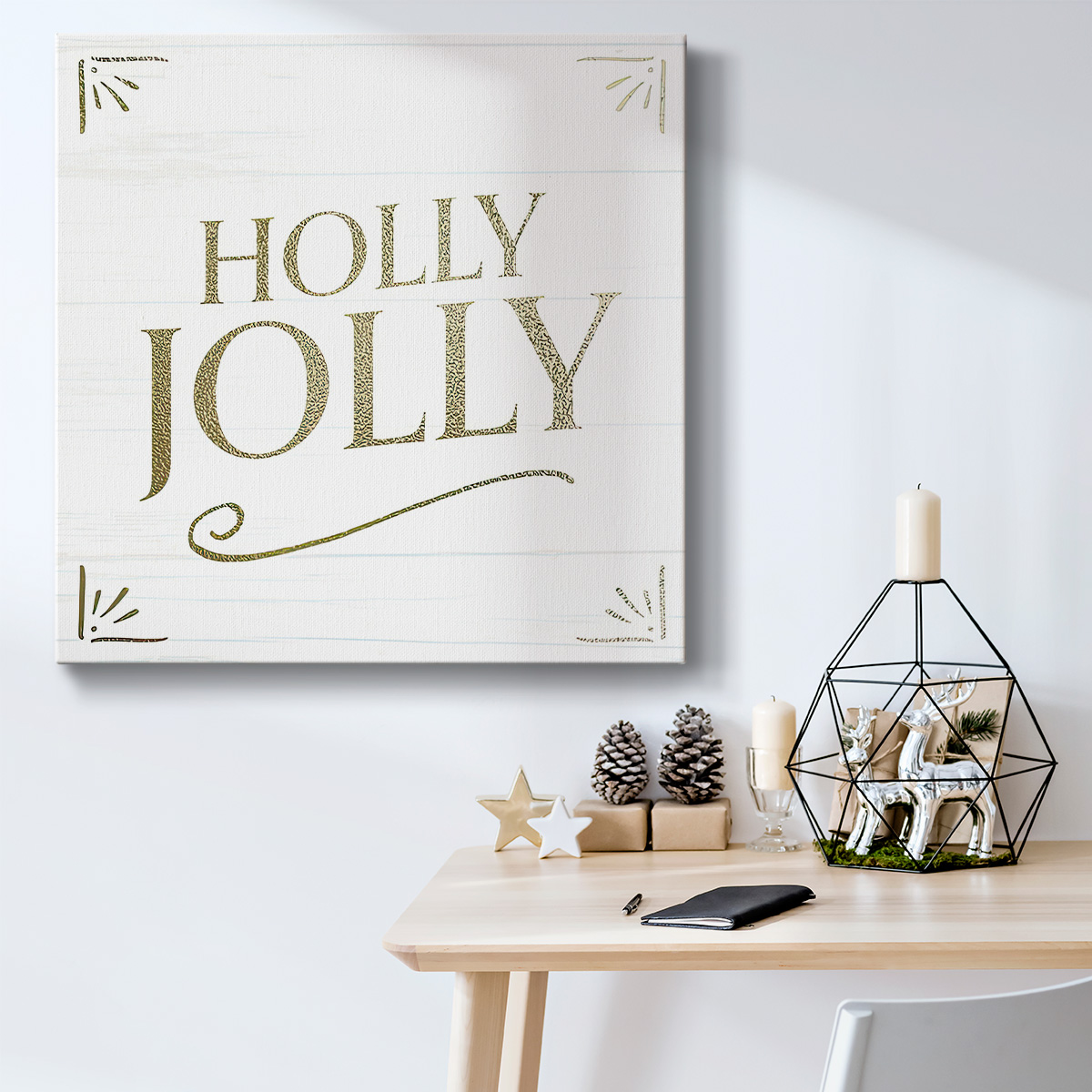 Golden Sentiments IV- Gallery Wrapped Canvas