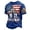 Blue, variant on Mens 911 Never Forget 25th Anniversary Graphic T‑Shirt American Flag Print Short Sleeve Casual Tee Patriotic Memorial Daily Wear Top for Men(Dark Gray,XXXL)