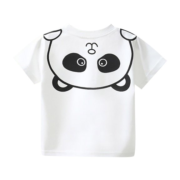 MUXiin Toddler Boy Shirts 5t Letter Print Cute Funny Short Sleeve T Shirt Top Soft Preppy Tops Kids Summer Clothing