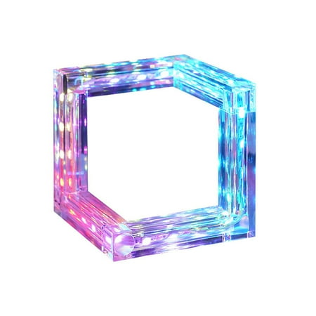 

Home Decor Living Room Decor Lights Geometric Design Bedroom LED Mood Light Music Sync Color Changing LED Light with Remote Control And App Control LED Light for Room Home Party Decoration