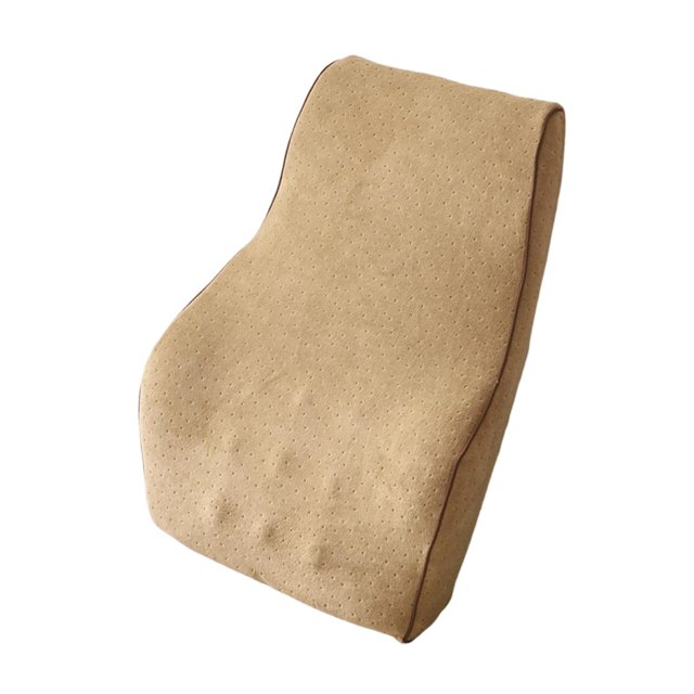 Esquirla Back Cushion Back Rest Car Seat Lightweight Breathable Support Pillow Velvet Brown