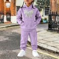 thumbnail image 6 of RMGVDSD Girls Sweatsuit Fall Bow Print Hoodie Sweatshirt Pants Set with Pockets Casual Two Piece Outfit Comfortable Stylish Clothing, 6 of 6