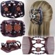 thumbnail image 5 of Extensiones de cabello humano con clip, color marrón medio, rubio caramelo mezclado, extensiones de cabello con clip #4/27, reflejos rubios, extensiones de cabello real con clip en cabello humano para, 5 of 5