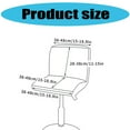 thumbnail image 3 of Removable And Washable PU Stools Covers Barstool Covers For Dining Room Office Conference Chairs Slipcovers Sleeves, 3 of 8