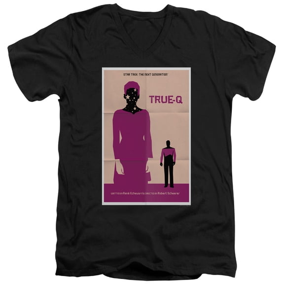 Star Trek - Tng Season 6 Episode 6 - Slim Fit V Neck Shirt - Medium