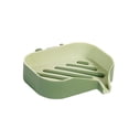 thumbnail image 3 of Soap Holder with Soap Tray Wall Hanging for Bathroom Kitchen Bathtub Installation on Smooth Surface Size 13 X 9 X 3 Cm Punch Free Green, 3 of 9