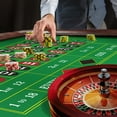 thumbnail image 4 of GSE Games & Sports Expert 70" x 35" Professional Casino Roulette Layout Mat with Carrying Bag,  Poker Tabletop Felt for Poker Game Night, 4 of 8
