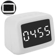 thumbnail image 2 of Altavoz BT511 portátil Bluetooth 5.0 inalámbrico FM con pantalla LED, reloj, alarma, luz nocturna, termómetro, color blanco, 2 of 14