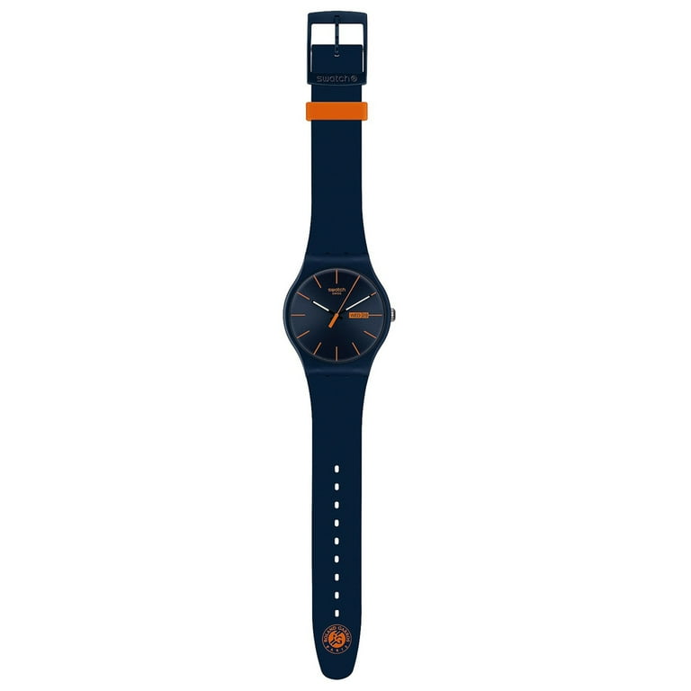 Swatch SUOZ702 Unisex New Gent Swatch Roland-Garros Blue Dial