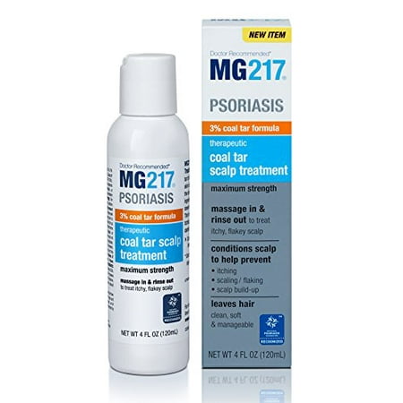 MG217 Psoriasis Therapeutic 3% Coal Tar Scalp Treatment, 4 (Best Over The Counter Scalp Psoriasis Treatment)