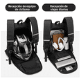 thumbnail image 4 of Mochila De Motocicleta Reflectante Impermeable De 57 Litros NEGRO, 4 of 5