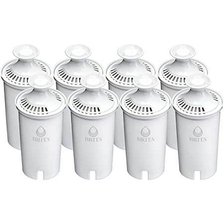 

Brita Standard Water Filter Replacements for Pitchers and Dispensers Lasts 2 Months Reduces Chlorine Taste and Odor 8 Count