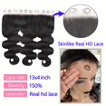 thumbnail image 4 of Encaje frontal GYAJEP 13x4 Body Wave HD Transparente 40 cm, 4 of 7