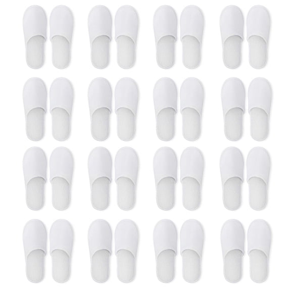 ROCKROK Disposable Slippers 12 Pairs Closed Toe Disposable Slippers for Men and Women