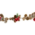 thumbnail image 3 of Northlight Pine Cones and Berries with Ornaments Christmas Twig Garland - 39.5" x 3" - Unlit, 3 of 5