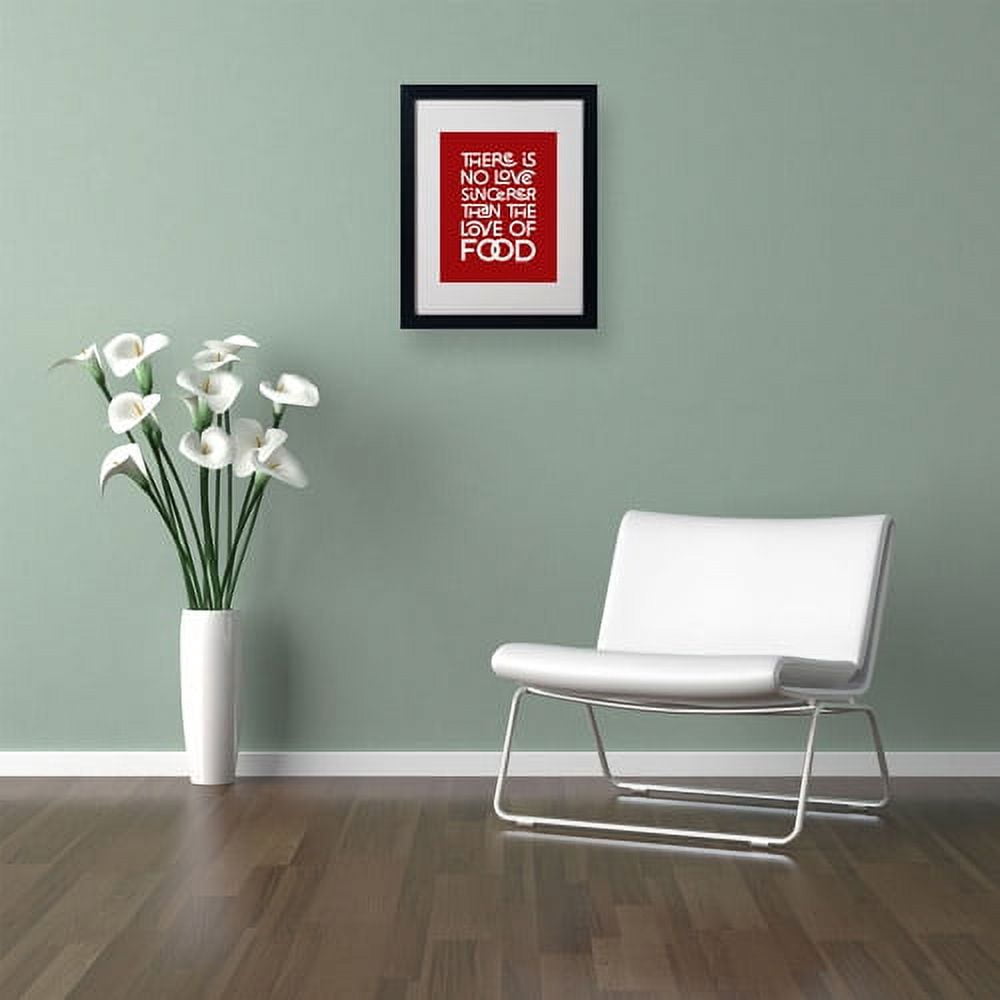 Trademark Fine Art "Sincere Love of Food II" Canvas Art by Megan Romo, Black Frame