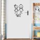 thumbnail image 1 of Wabjtam Black Vinyl Wc Print Wall Decals, Peel And Stick Modern Wall Stickers For Bathroom Bedroom Living Room Home Wall Decor, 1 of 5