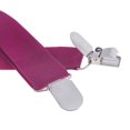 thumbnail image 6 of Toptie Unisex Suspenders Solid Color Y-Back Clip Suspender - 1 Inch Wide-ROSERED, 6 of 7