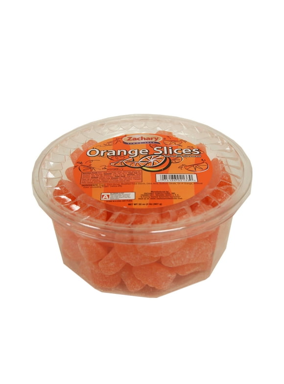 Zachary Orange Slices Jelly Candy, 32 oz. Tub