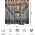thumbnail image 4 of Rustic Shower Curtain Old Wooden Garage Door Bath Curtain American Native Country Farm House Style Waterproof Fabric Bathroom Décor 72x72 Plastic Hooks 12PCS, 4 of 6