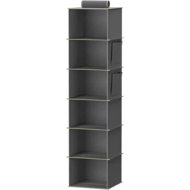 Compact Closet Organizer, Space Saving Hanging Closet Organizer with Foldable Feature, Heavy Duty Material for Everyday Use