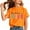 Orange, variant on Girl's Daddy's Girl Graphic T-Shirt, Kids Short Sleeve Crew Neck Casual Tee, Cute Father's Day Gift Shirts for Girls