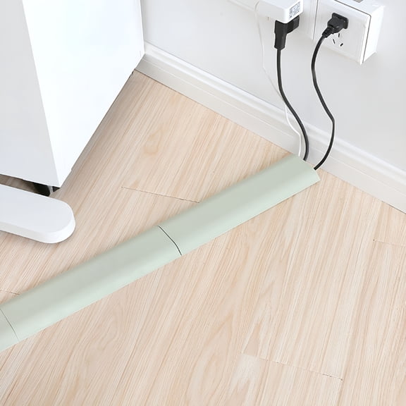 ZHZFKQ Cord Cover Self-Adhesive Wear-Resistant Pp Portable Network Cable Channel for Floor
