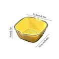 thumbnail image 5 of SSZMDLB under $5 Kitchen Organizer Basket with Drainer, Plastic Vegetable Storage Container Organization, Food Safe Colander for Fruits Vegetables Kitchen Preparation, 5 of 9
