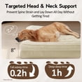 thumbnail image 3 of Cama ortopédica para perros MEKIY con laterales para perros extra grandes, beige, 3 of 7