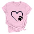 thumbnail image 1 of Meichang T-Shirts de la Saint-Valentin pour Femmes, T-Shirts Graphiques Amour, Col Rond, Coupe Ample, Manches Courtes, T-Shirts de la Saint-Valentin pour Femmes, 1 of 2