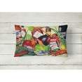thumbnail image 2 of Carolines Treasures 1020PW1216 Spices and Crawfish Decorative Canvas Fabric Pillow, 12H x16W, multicolor, 2 of 3