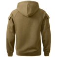 thumbnail image 6 of DDAPJ pyju Oversized Cargo Hoodies for Men Quarter Zip Pullover Raglan Long Sleeve Drawstring Athletic Hiking Work Sweatshirts with Multi Pockets M, 6 of 7