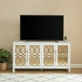 thumbnail image 4 of EDYO LIVING Mirrored Sideboard Buffet Cabinet, Wood Credenza Storage Cabinet with Shelves for Living Room, White, 4 of 7