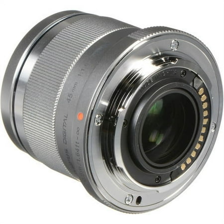 Olympus - M.Zuiko Digital ED 45mm f/1.8 Portrait Lens for Most Micro Four Thirds Cameras - Silver