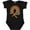 AB-Black, variant on Multiple Sclerosis Awareness Orange Ribbon Rainbow Boys or Girls Baby Bodysuit