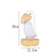 thumbnail image 2 of Lámpara de mesa creativa de dibujos animados de cálao, lámpara de noche de madera para pájaros, 2 of 5