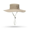 thumbnail image 5 of Cowin Sun Hat for Men Sun Protection Wide Brim Bucket Hat Waterproof Breathable Packable Boonie Hat for Fishing Khaki, 5 of 6