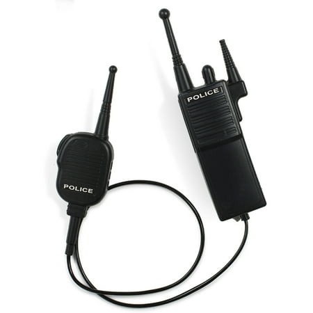 Dress Up America Police Walkie Talkie Set for Halloween Costume Accessory with Radio and Microphone