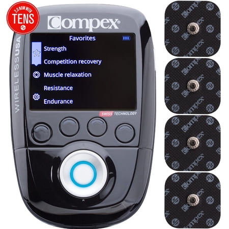 Compex Wireless USA 2.0 Muscle Stimulator w/TENS Bundle Kit: Electric Muscle Stimulation Machine