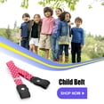 thumbnail image 2 of Sonducket Cinturón sin hebilla Suministros de armario para niños Niñas a cuadros morados y negros Cinturones puntos rosas Sonducket AP008680-21, 2 of 5
