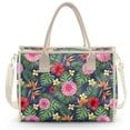 thumbnail image 2 of ZUXONGSY Hibiscus Monstera Print PVC Tote Bag for Women Clear, Large Lightweight Shoulder Hobo, Waterproof Tote with Adjustable Straps, Oversize Purse for Travel Beach, 2 of 7
