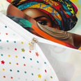 thumbnail image 4 of Castle Fairy Elegant Woman Wearing Headwrap Duvet Cover King,Watercolor Artwork King Bedding,White Cyan Pink,1 Duvet Cover and 2 Pillowcases, 4 of 6