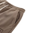thumbnail image 6 of Men's Thick Fleece Winter Corduroy Pants Heavyweight Warm Sherpa Lined Athletic Jogger Sweatpants with Pockets Khaki, 6 of 9