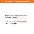 thumbnail image 2 of MAX Advanced Brakes - Front Brake Kit For 2009-2014 Hyundai Genesis| Carbon Ceramic Brake Pad and Rotor Kit| Daily Driving OE Replacement Brake Rotors, 2 of 9
