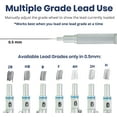 thumbnail image 4 of czcpp-Chromagraph Metal Mechanical Pencil .5 mm Silver Barrel Mechanical Pencil with Built In Lead Pencil Grade Indicator, Lead Pencil Holder for Drafting, Sketching, and Drawing, 4 of 4