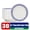 Style1-8.5in, variant on Paper Plates, 30 Count 10 Inch Blue Porcelain Disposable Heavy Duty Leak-Proof Cut-Resistant Dinner Plates, Microwave Safe and Compostable for Parties, BBQ, Picnic and Family Gatherings