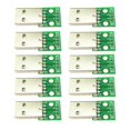 thumbnail image 4 of 10pcs USB 2.0 Cabeza Para Sumergir 2.54mm Pin 4P Adaptador Módulo En Línea Zulema Enchufe tipo USB macho, 4 of 8