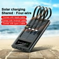 thumbnail image 6 of Solar Power Bank ,DFITO 20000mAh USB Portable Waterproof Charger with Dual 5V USB Ports, 2 LED Light Flashlight and Compass Battery Pack for Cell Phone, 6 of 10